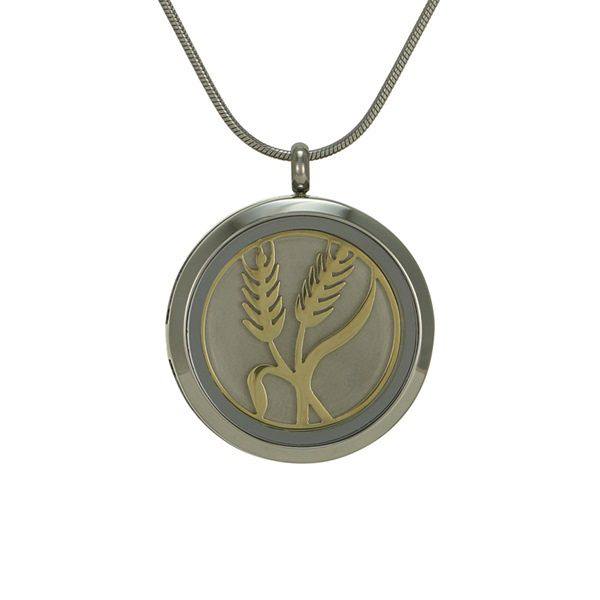 Classic Wheat Cremation Pendant IV